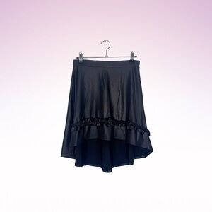 BOOHOO Faux Leather Black Skirt (Sz US 6)